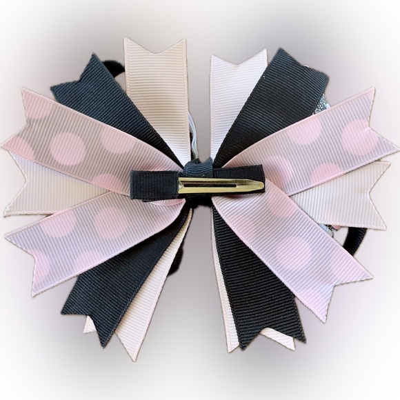 Adorable 5 inch Cow Hair Bow - Handmade by Me - Picture 3 of 4